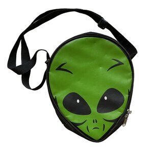 Space Alien Lunch Bag Extra Terrestrial Purse Green ET Shoulder Strap